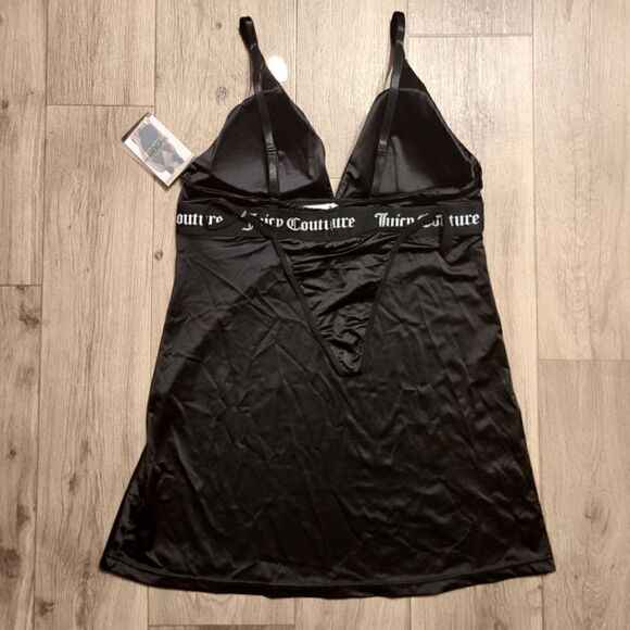 NWT Juicy Couture Black Nightgown Set Size L - Picture 2 of 7